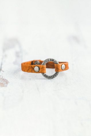 Giving Bracelets Antique Silver I Am Abundant Mantra Bracelet