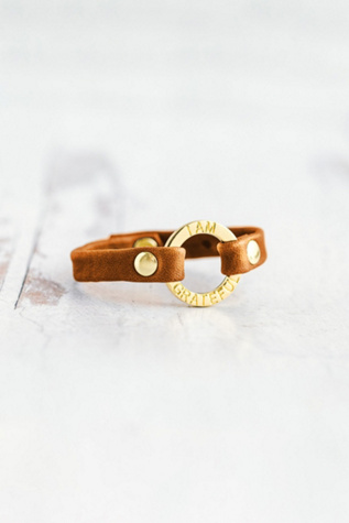 Giving Bracelets Gold I Am Grateful Mantra Bracelet