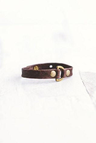 Giving Bracelets Antique Brass Do Good Leather Bracelet