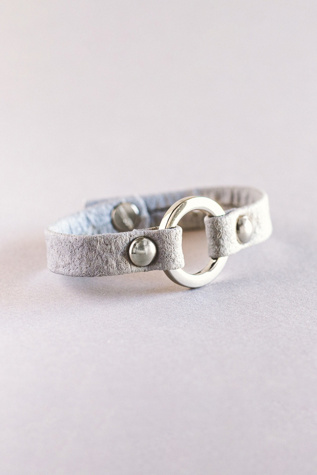 Женский браслет Giving Bracelets Silver One Love Vegan, цвет: Серый — фото 1