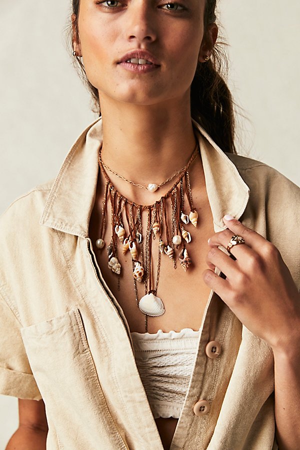 Free People Antigravity Necklace In Brown