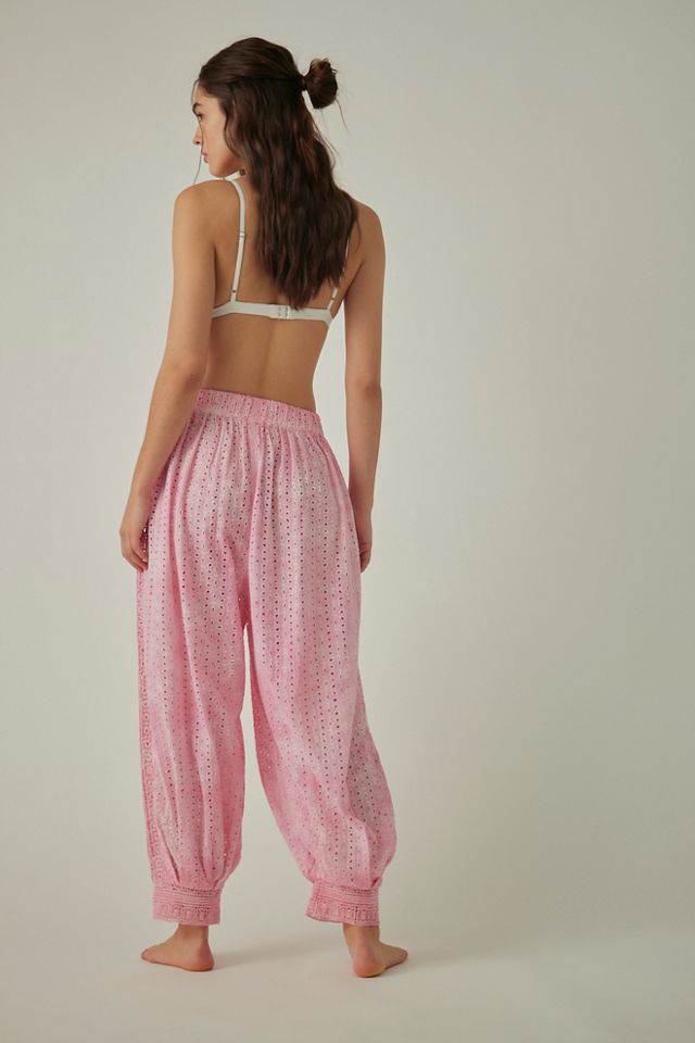 Sweet Tea Eyelet Washed Lounge Pants #1