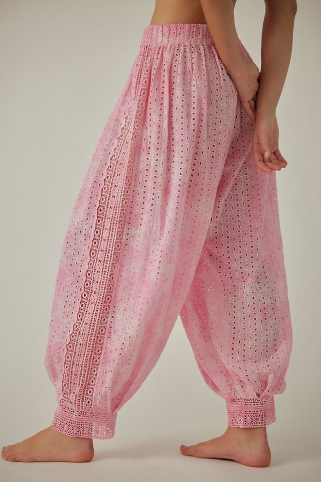 Sweet Tea Eyelet Washed Lounge Pants #2