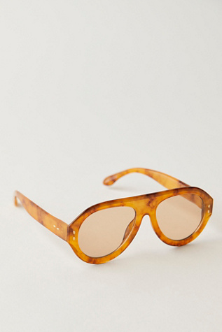 Cruise Aviators at Free People in Caramel