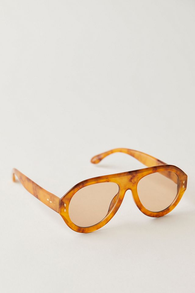 Cruise Oversized Aviator Sunglasses Free People