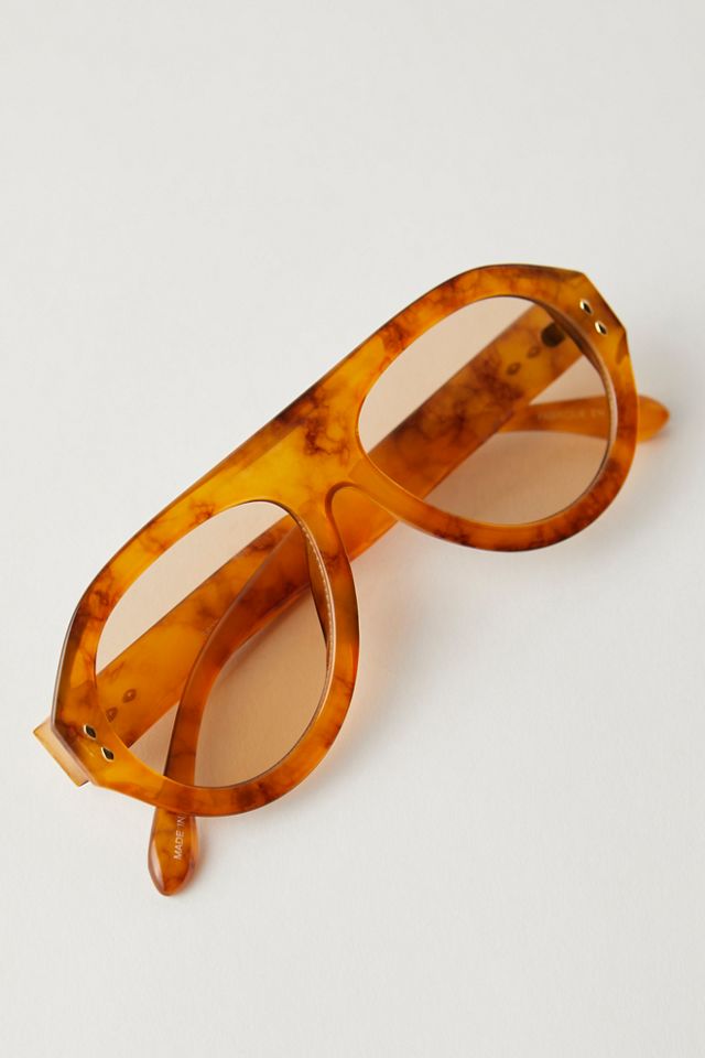 Cruise Oversized Aviator Sunglasses Free People
