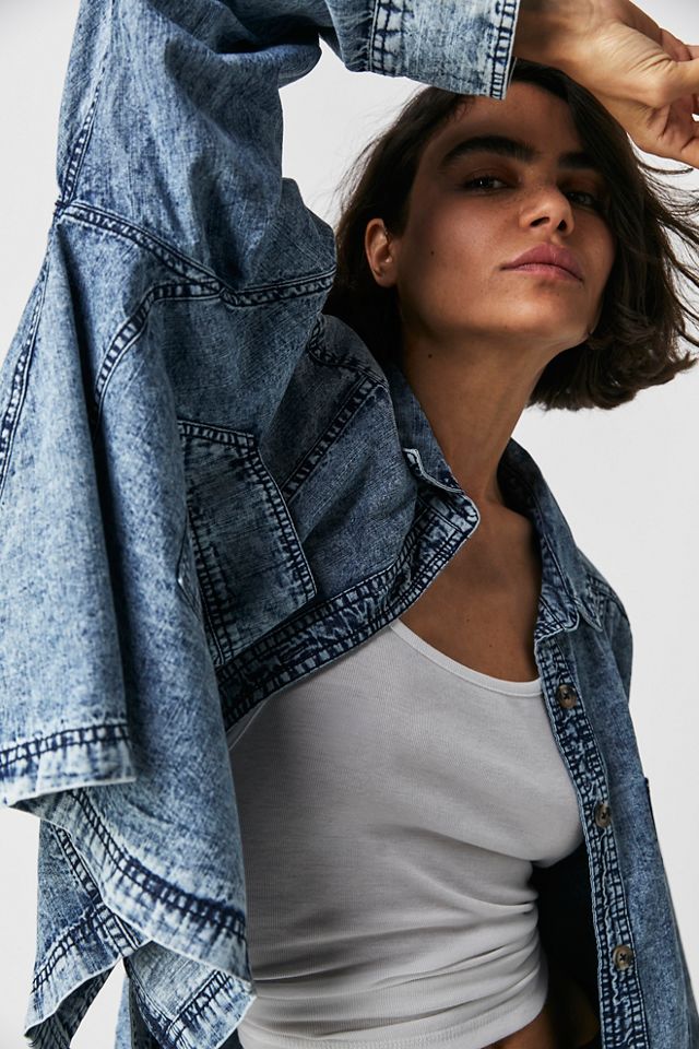 We The Free Back To You Denim Top #3