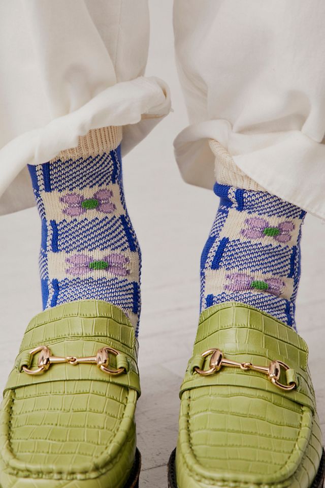 Oilcloth Crew Socks | Free People