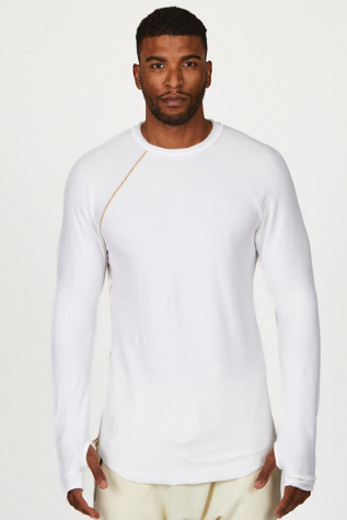 One Golden Thread Long Sleeve Raglan at Free People in White, Size: M