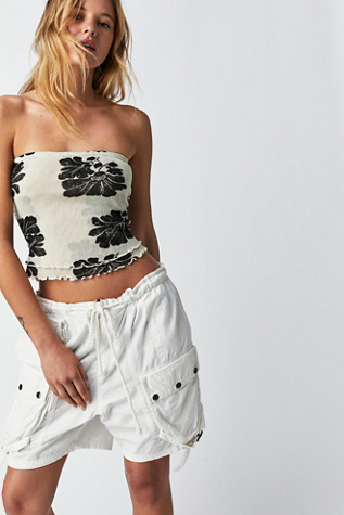Poppy Tube Top at Free People in Ivory Combo, Size: XL