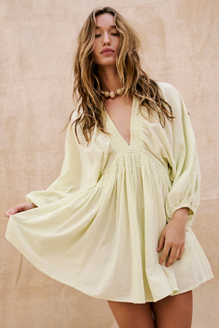 For The Moment Mini by free-est at Free People in Lime Sorbetto, Size: Medium