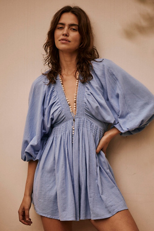 For The Moment Mini By free-est At Free People In Vista Blue, Size: Medium