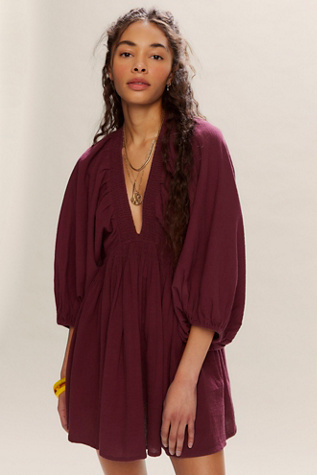 For The Moment Mini By free-est At Free People In Maroon, Size: Medium