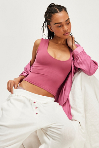 Clean Lines Muscle Cami By Intimately At Free People In Pink, Size: XS/S