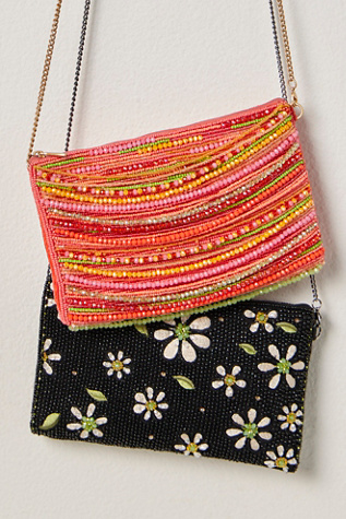 Sac Bandoulière Téléphone Perlé Mary Frances en Marguerite Étourdie, pour femme chez Free People