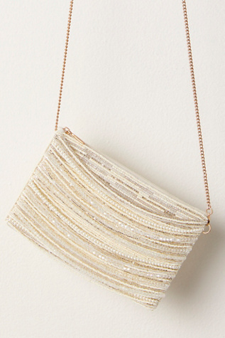 Mary Frances Beaded Crossbody Phone Bag at Free People in Wedding Bells