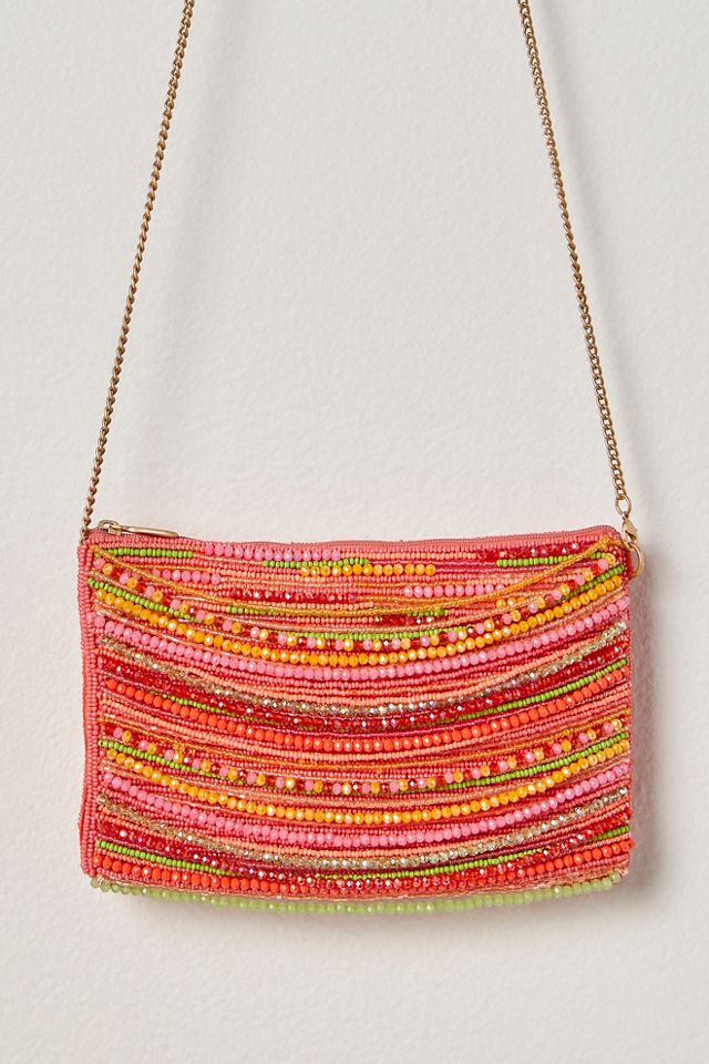 Sac téléphone bandoulière perlé Mary Frances #1
