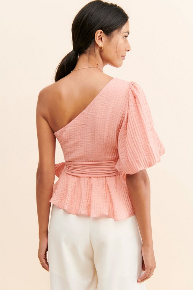 MinkPink Vera One-Shoulder Top #1
