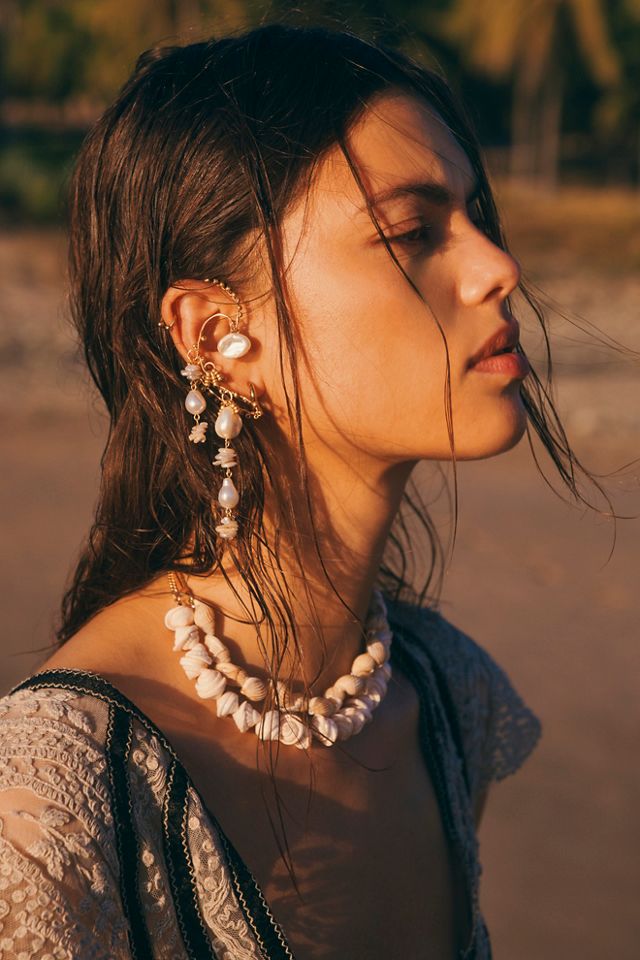 Free people hot sale beaded earrings