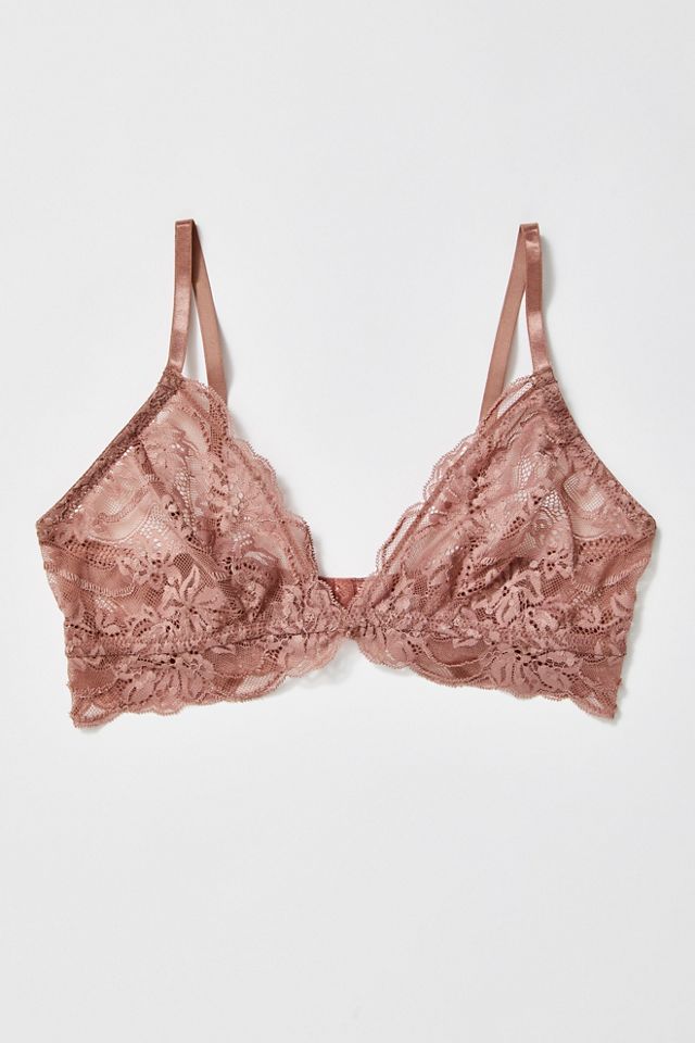 Free People Bianca Lace Bralette - Pink Magic