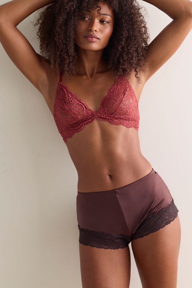 Last Dance Sheer Lace Plunge Triangle Bralette #2