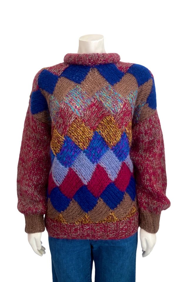 1980s Vintage Hand-knit Mock Neck Sweater Selected by BusyLady Baca & The Goods #2