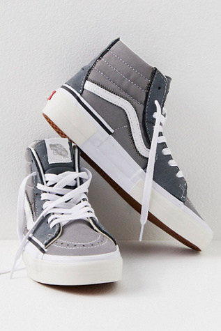 ☆送料無料☆ VANS Skate High Reconstruct SK8-HI ☆ Vans Reconstruct SK8-Hi Skate Shoes Sneakers Black/White
