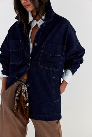 We The Free Madison City Denim Jacket at Free People in Summer Rinse, Size: XS