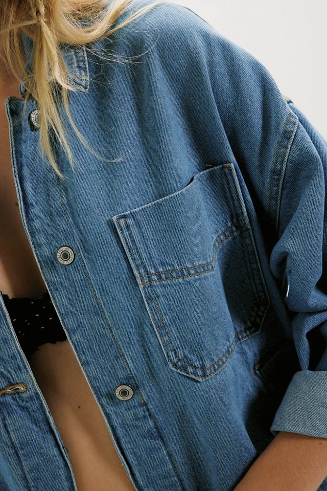 We The Free Madison City Denim Jacket | Oversized Style | Free People