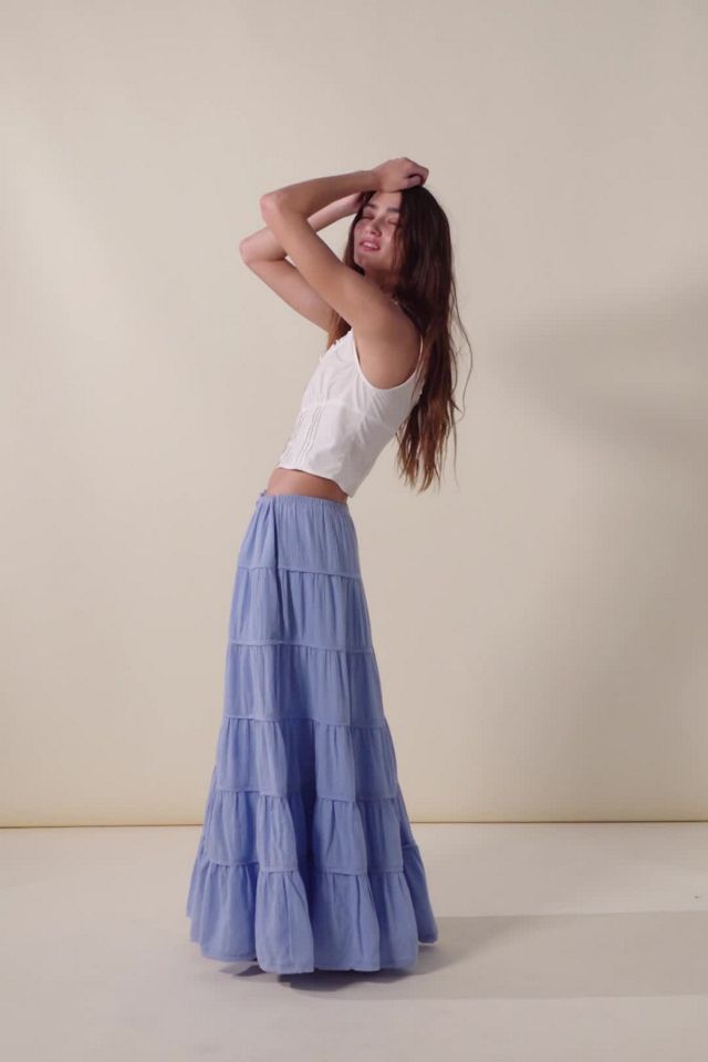Genesis Floral Maxi Skirt - Morning Lavender Boutique Skirts