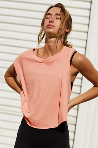 Inspire Tank Top by FP Movement at Free People, Pastel Peach, XL