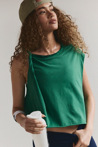 Inspire Tank Top by FP Movement at Free People in Green Smoke, Size: Small