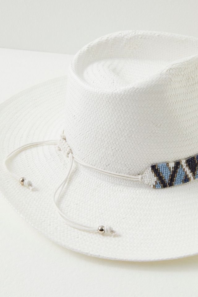 Santorini Wide Brim Straw Hat #1