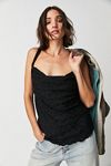 フリーピープル Free People Mykonos Tank レディース シャツ トップス Black Free People Womens Mykonos Tank Black Casual Top Size Large