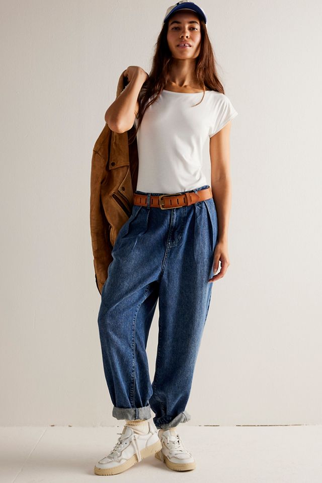 We The Free Esme Pull-On Denim Trousers