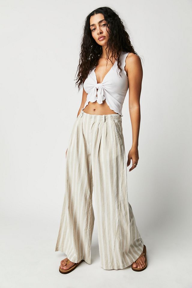 Light As Spring Yarn-Dyed Pants | Free People