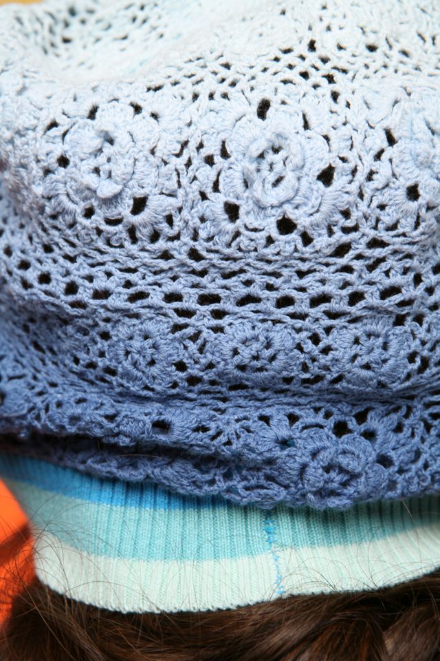 Flower Power Dip Dye Beret #5