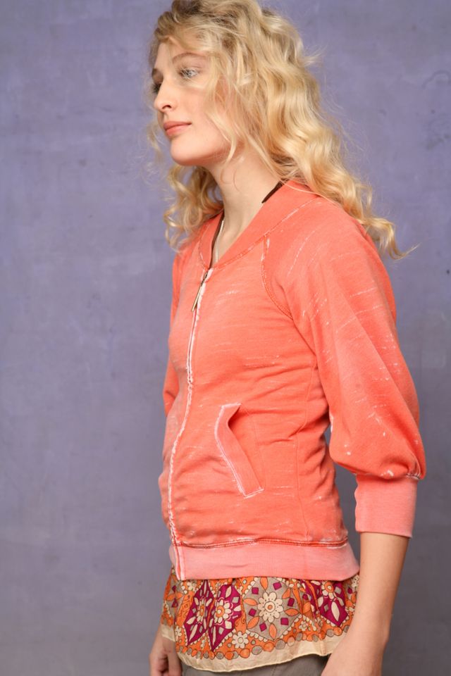 Bubble Sleeve Zip Up #2