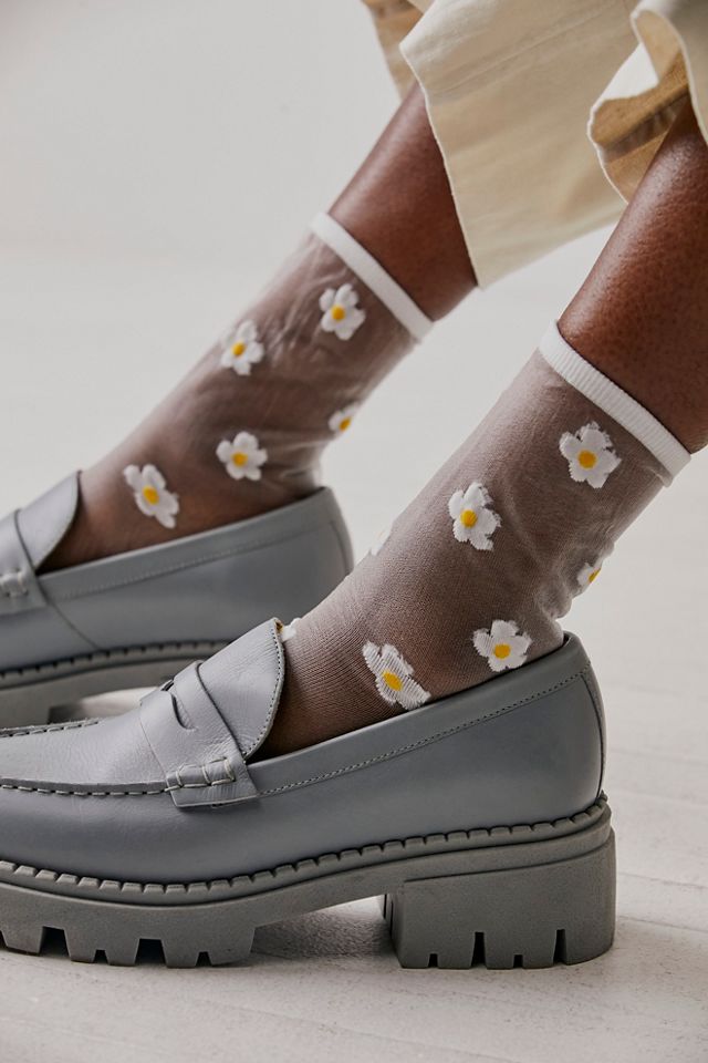 Daisy Sheer Crew Socks Free People Uk 