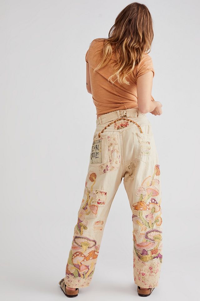 Magnolia Pearl Moon Embroidered Jeans #2