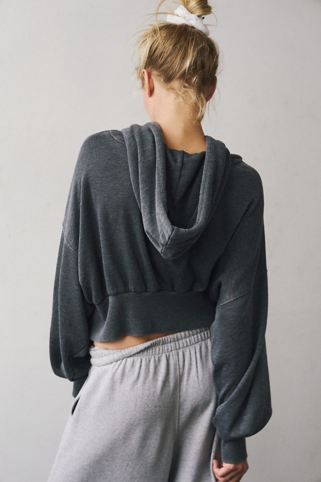 Free people hotsell cropped hoodie