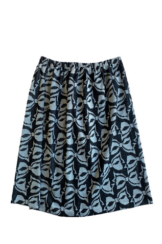 Vintage 1970s Metallic Thread Knit Bow Skirt Selected by SharpLilTeeth