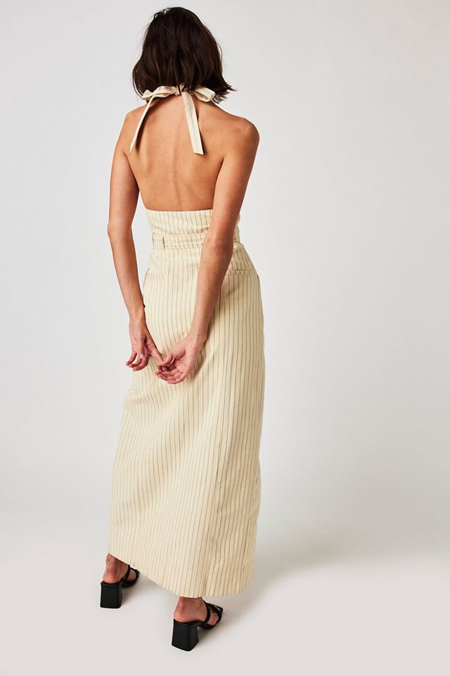 Take A Chance Halter Midi Dress #1