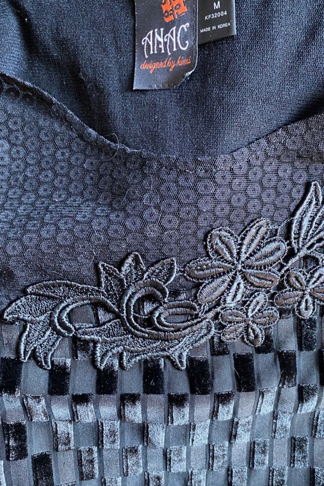 1990s Anac Mixed Media Sheath Dress Selected By Ritual Vintage #3