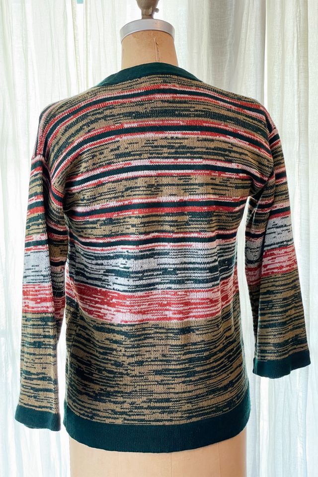 Vintage 1970's Space Dye Vest and Sweater Set Selected by FernMercantile #2