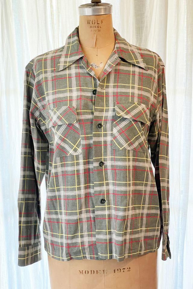 Vintage 1950's Marlboro Plaid Shirt Selected by FernMercantile