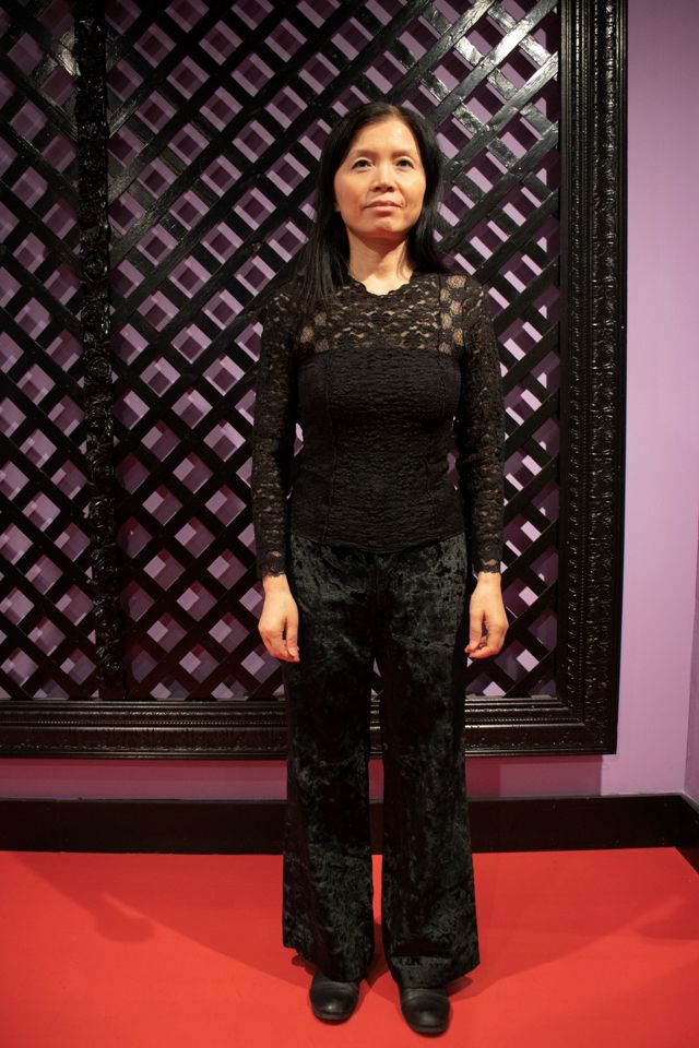 Vintage H.I.S for Her Black Crushed Velvet Pants Selected by Anna Sui's  Treasures