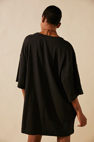 Женское платье free-est Essential Extreme Tee Mini, цвет: Чёрный — фото 2