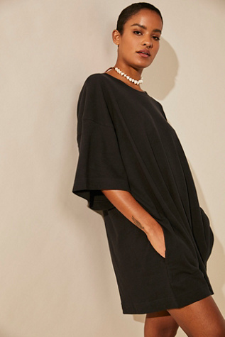 Женское платье free-est Essential Extreme Tee Mini, цвет: Чёрный — фото 3