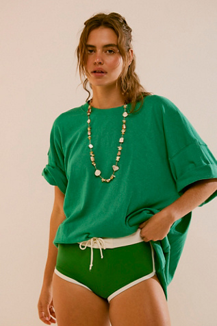 Essential Extreme Tee Mini by free-est at Free People in Golf Green, Size: Small